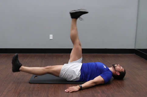 Illustration of standard movements of supine scissor legs